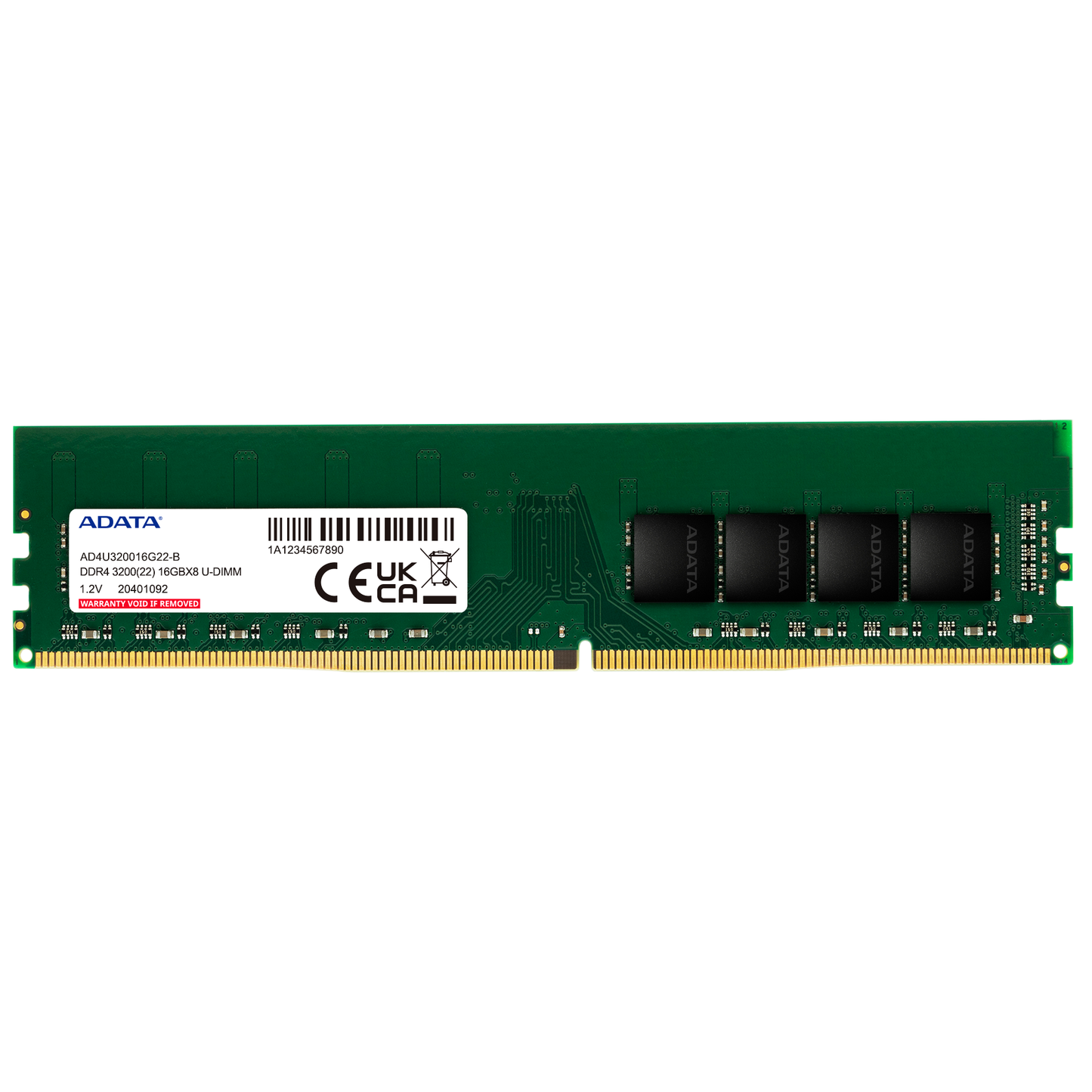 Adata Premier RAM-minne, DDR4, 16GB, 3200Mhz AD4U320016G22-SGN