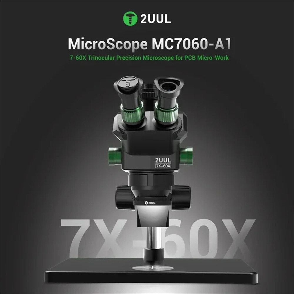 Mikroskop 2UUL MC7060-A1, Svart