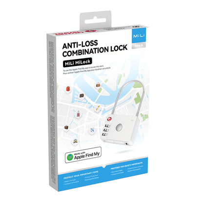 MiLi SmartTag MiLock Luggage for iOS Series, Hvit HD-P16-L