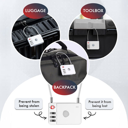 MiLi SmartTag MiLock Luggage for iOS Series, Hvit HD-P16-L
