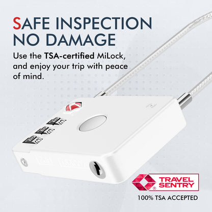 MiLi SmartTag MiLock Luggage for iOS Series, Hvit HD-P16-L