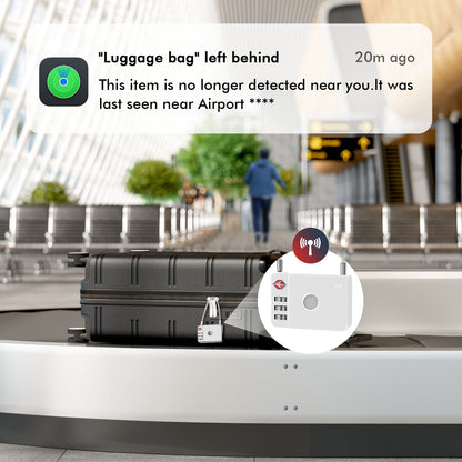 MiLi SmartTag MiLock Luggage for iOS Series, Hvit HD-P16-L