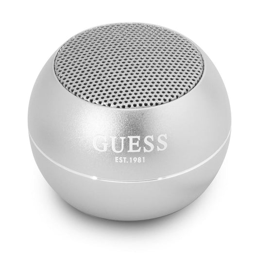 Bærbar Bluetooth-høyttaler Guess, 3W, Sølv