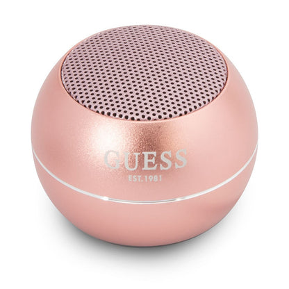 Bærbar Bluetooth-høyttaler Guess, 3W, Rosa