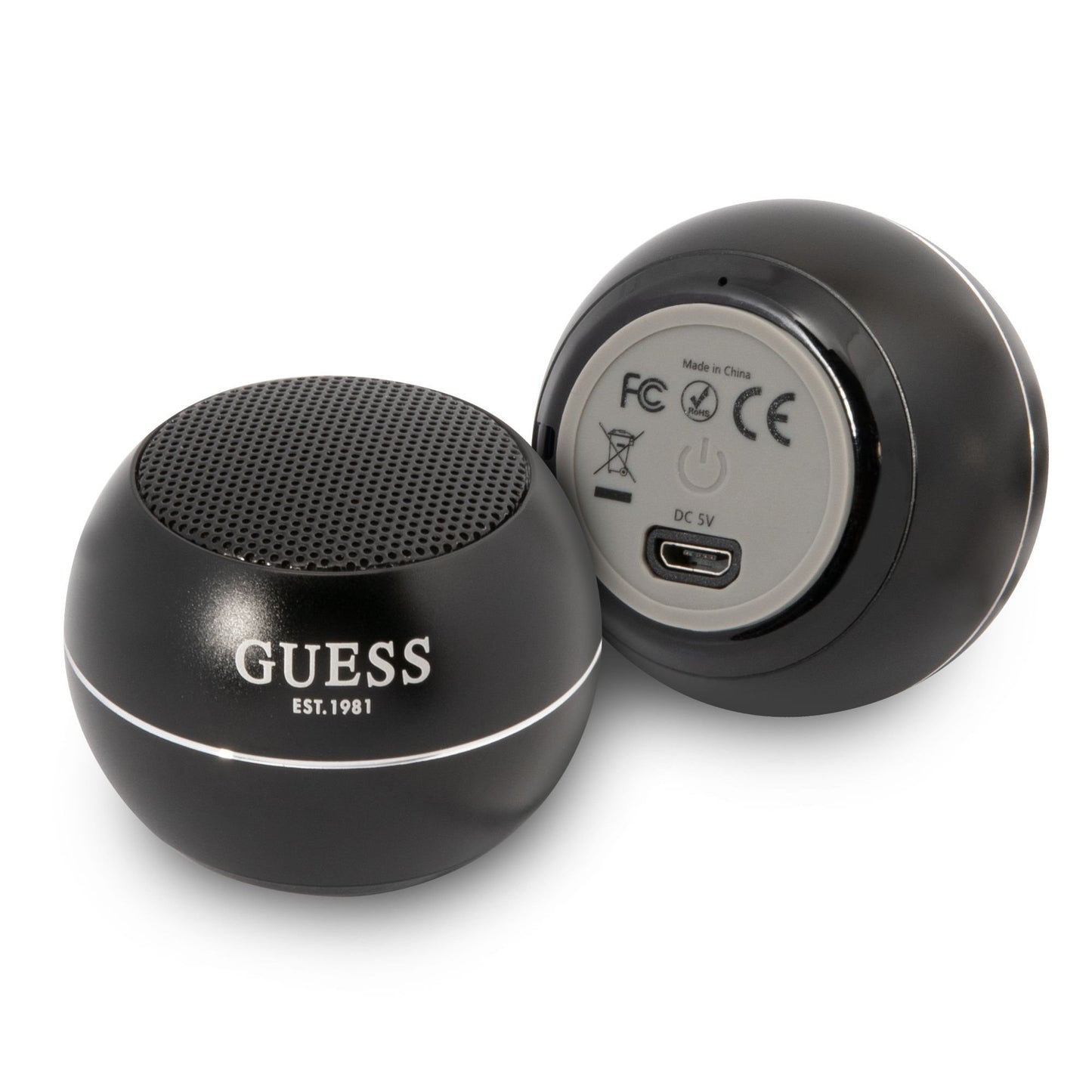 Bærbar Bluetooth-høyttaler Guess, 3W, Svart