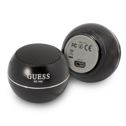 Bærbar Bluetooth-høyttaler Guess, 3W, Svart