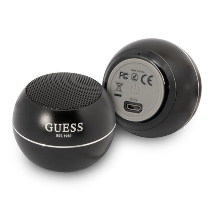 Bærbar Bluetooth-høyttaler Guess, 3W, Svart