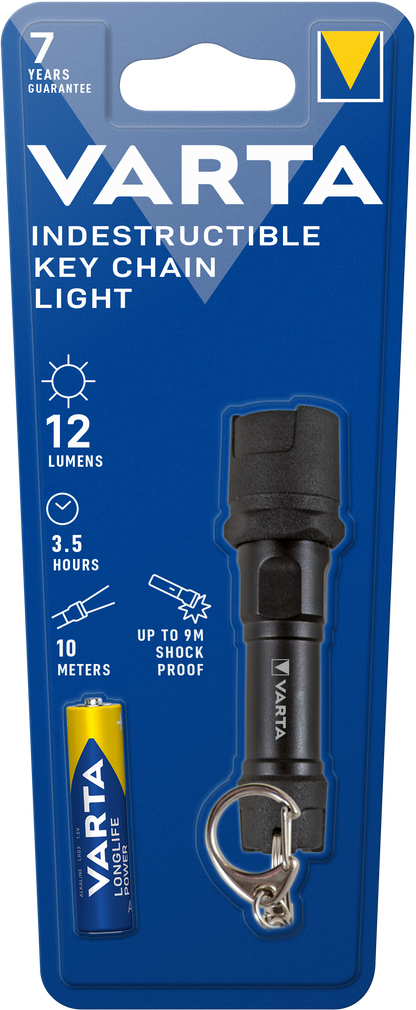 LED-lommelykt Varta INDESTRUCTIBLE, 12lm, IPX4