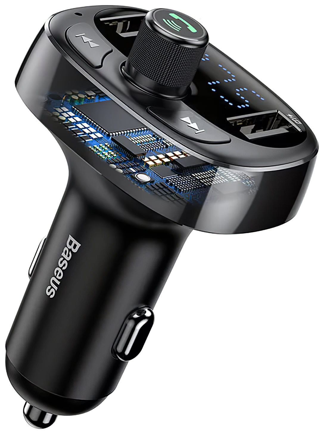 Bluetooth FM-modulator Baseus S-09, 2 x USB-A - 1 x microSD 