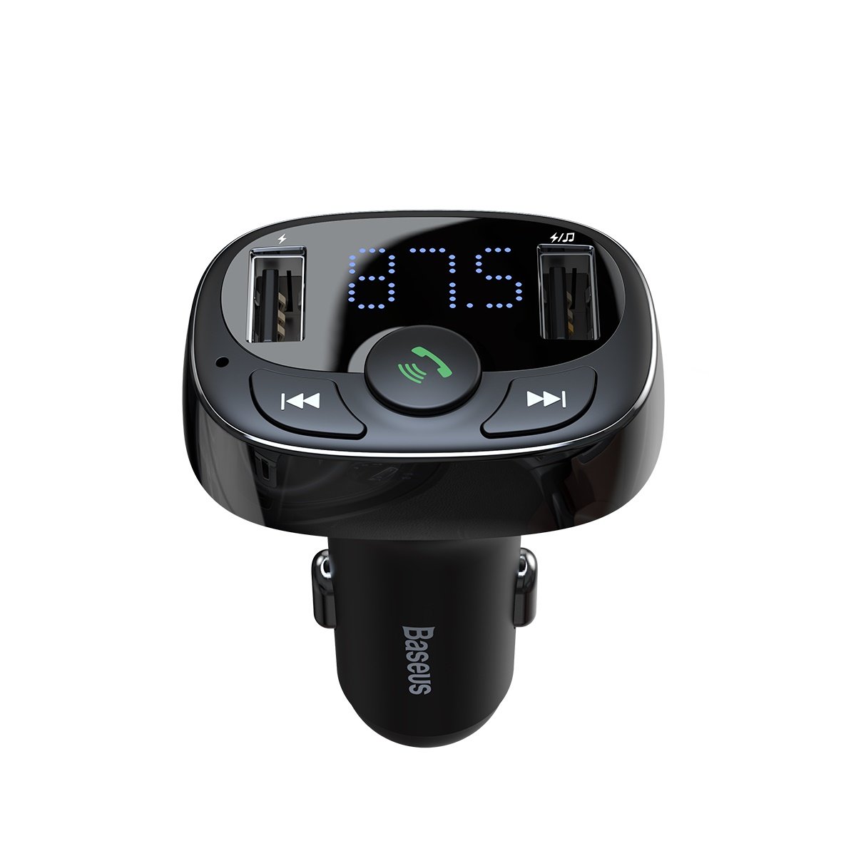 FM-modulator Bluetooth Baseus S-09A, 2 x USB-A - 1 x microSD 