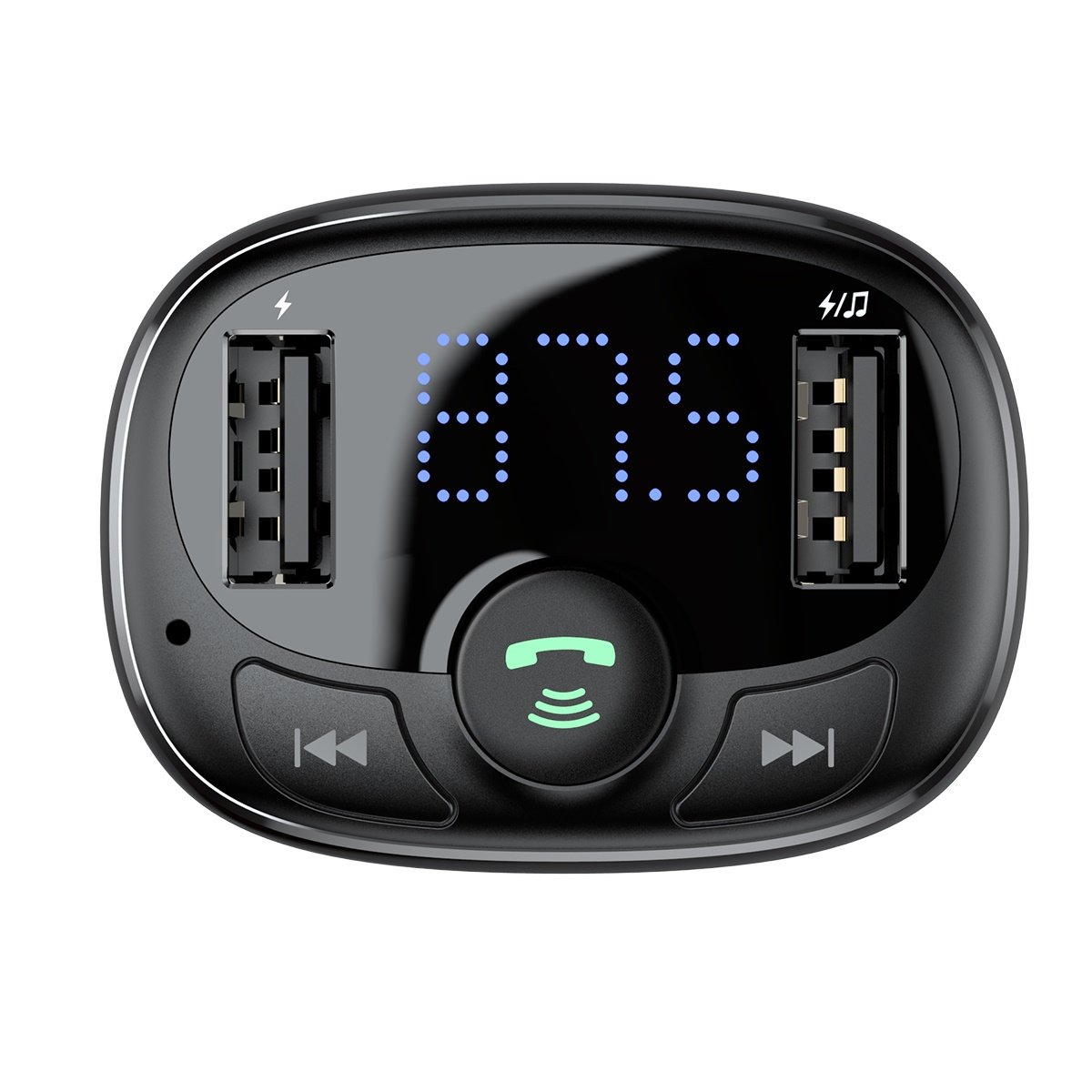 FM-modulator Bluetooth Baseus S-09A, 2 x USB-A - 1 x microSD 