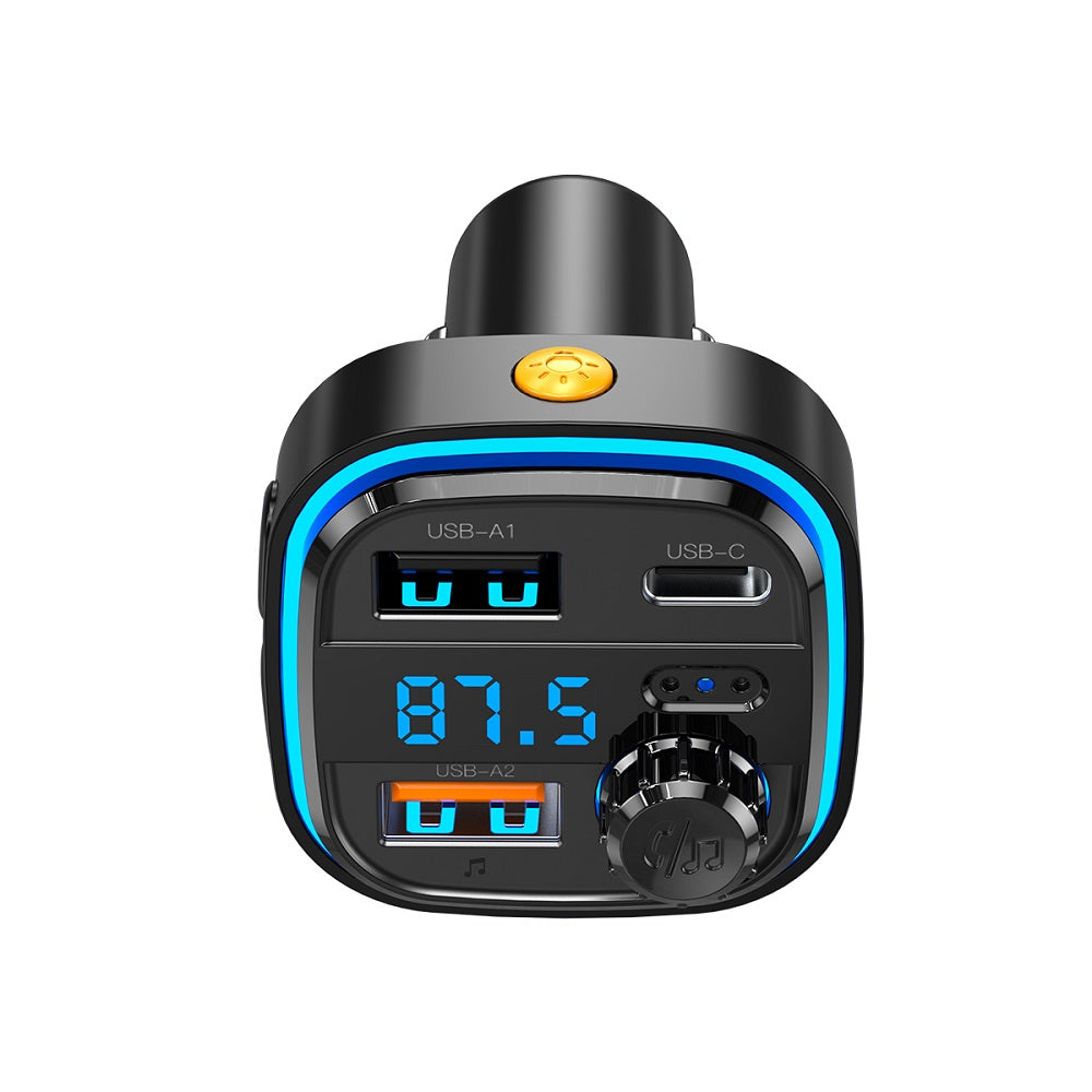 Blue Power Bluetooth FM-modulator BPBCC08, 2 x USB-A - 1 x USB-C