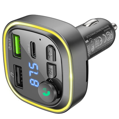 FM Bluetooth-modulator Borofone BC48, 2 x USB-A - 1 x USB-C