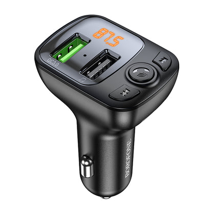 FM Bluetooth-modulator Borofone BC41 Eminency, 2 x USB-A - 1 x microSD