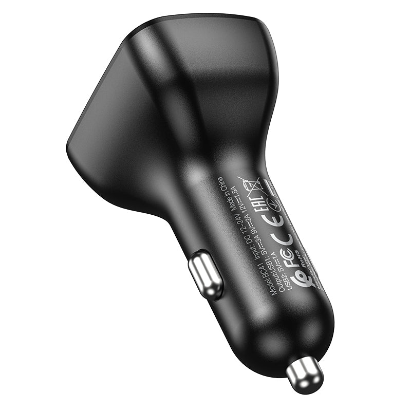 FM Bluetooth-modulator Borofone BC41 Eminency, 2 x USB-A - 1 x microSD