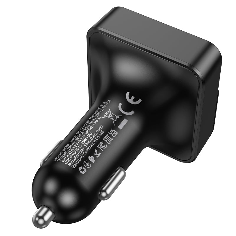 FM Bluetooth-modulator Borofone BC60 Hero, 2 x USB-A - 1 x USB-C