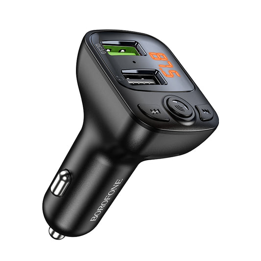 FM Bluetooth-modulator Borofone BC41 Eminency, 2 x USB-A - 1 x microSD