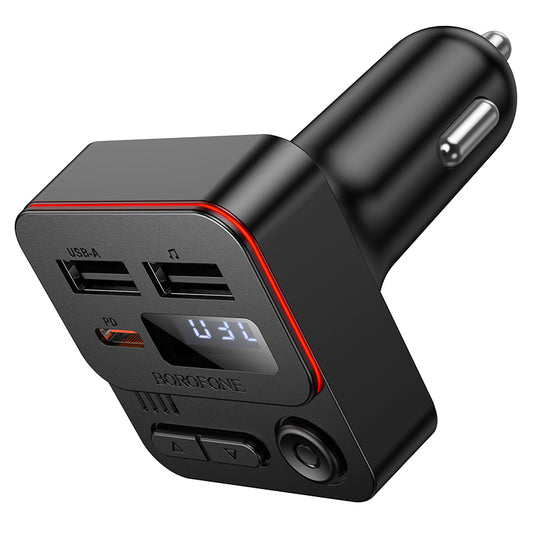FM Bluetooth-modulator Borofone BC60 Hero, 2 x USB-A - 1 x USB-C