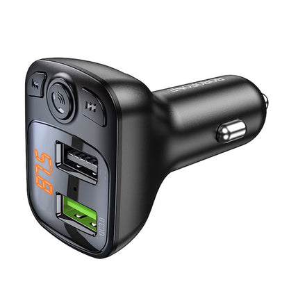 FM Bluetooth-modulator Borofone BC41 Eminency, 2 x USB-A - 1 x microSD