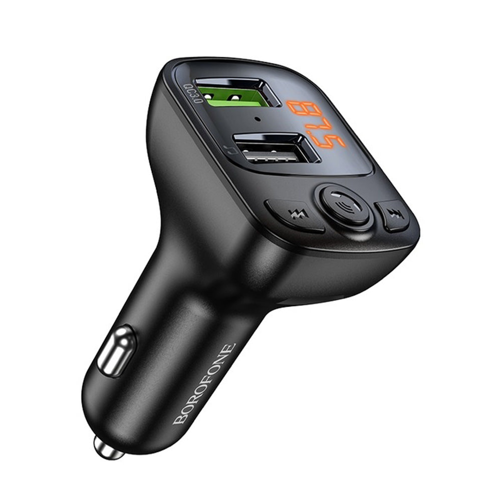 FM Bluetooth-modulator Borofone BC41 Eminency, 2 x USB-A - 1 x microSD