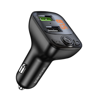 FM Bluetooth-modulator Borofone BC41 Eminency, 2 x USB-A - 1 x microSD