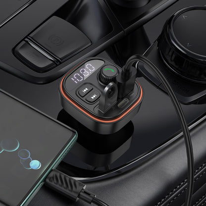 FM Bluetooth-modulator Borofone BC59 Heroic, 2 x USB-A - 1 x USB-C