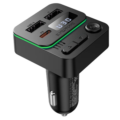 FM Bluetooth-modulator Borofone BC60 Hero, 2 x USB-A - 1 x USB-C