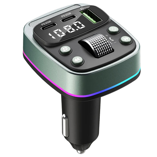 FM Bluetooth-modulator Techsuit EchoDrive, 1 x USB-A - 2 x USB-C