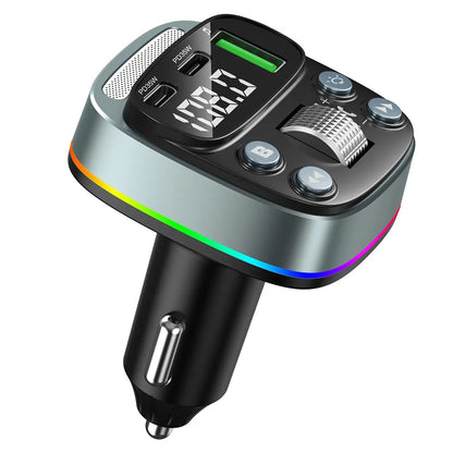 FM Bluetooth-modulator Techsuit EchoDrive, 1 x USB-A - 2 x USB-C