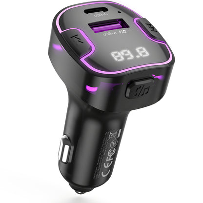 FM Bluetooth-modulator XO Design BCC12, 1 x USB-A - 1 x USB-C