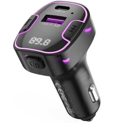 FM Bluetooth-modulator XO Design BCC12, 1 x USB-A - 1 x USB-C