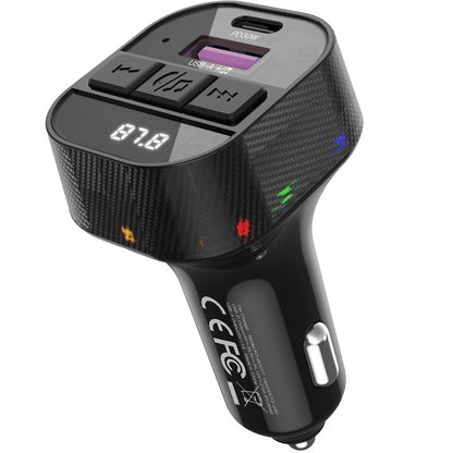 XO Design Bluetooth FM-modulator BCC17-3, 1 x USB-A - 1 x USB-C 