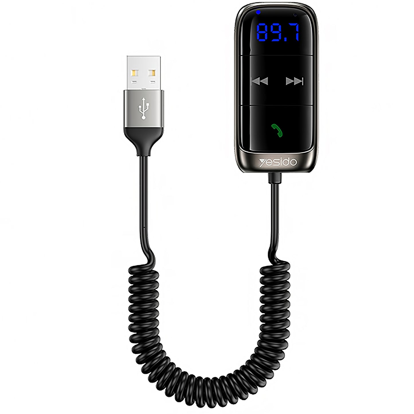 FM-modulator Bluetooth Yesido YAU32, 1 x 3.5mm - 1 x microSD