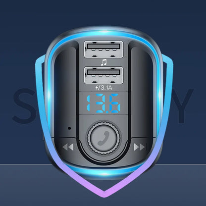 FM Bluetooth-modulator Yesido Y44, 2 x USB-A - 1 x microSD