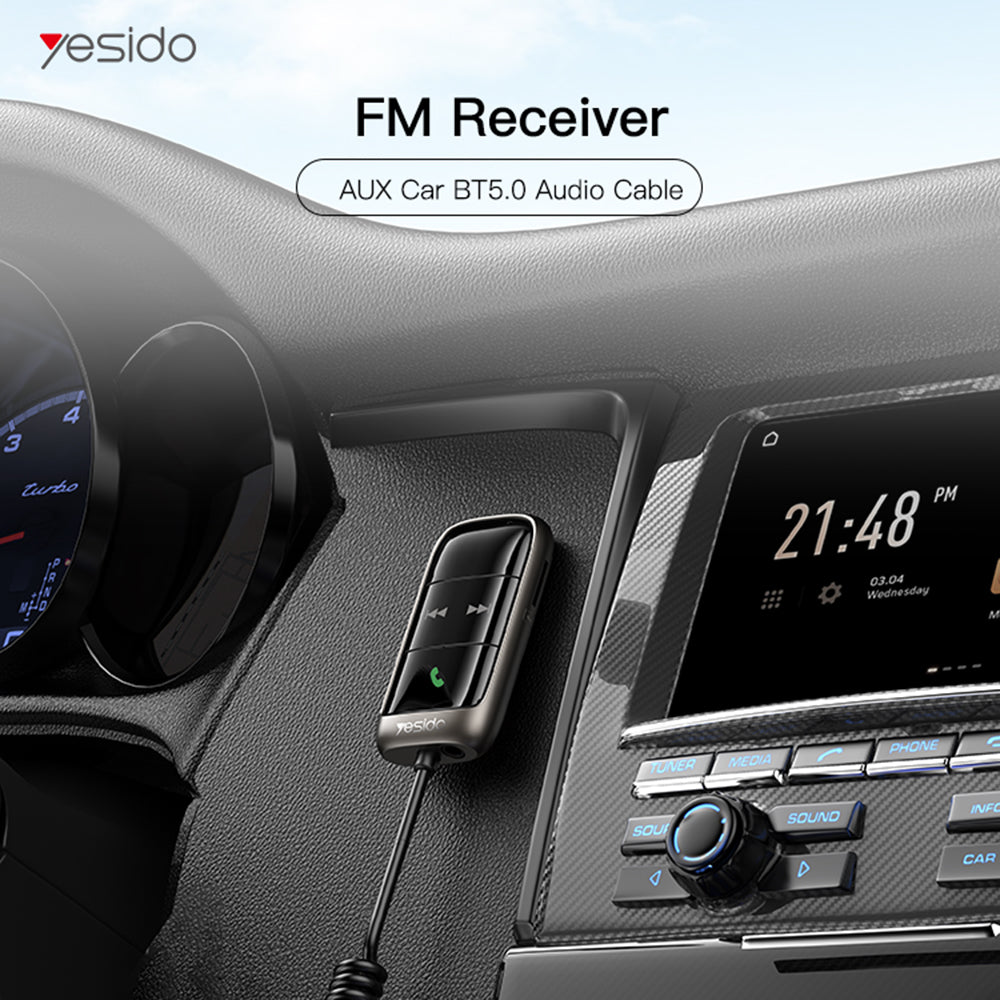 FM-modulator Bluetooth Yesido YAU32, 1 x 3.5mm - 1 x microSD