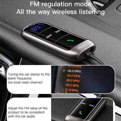 FM-modulator Bluetooth Yesido YAU32, 1 x 3.5mm - 1 x microSD