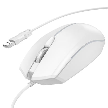 Kablet Gamingmus USB HOCO GM37, RGB, 2400DPI, Hvit