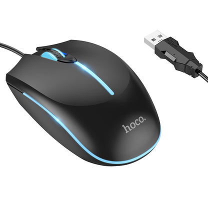 Kablet Gamingmus USB HOCO GM37, RGB, 2400DPI, Svart