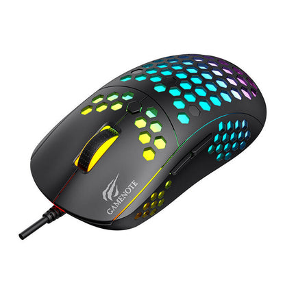 Gamingmus med kabel USB HAVIT MS1032, RGB, 800DPI - 6400DPI, Svart