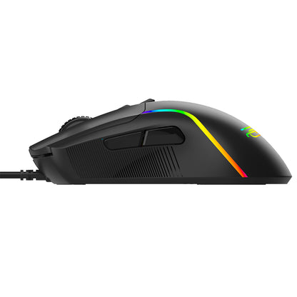 Gamingmus med kabel USB Proove Assembler, RGB, 12400DPI, Svart CMAS00000101
