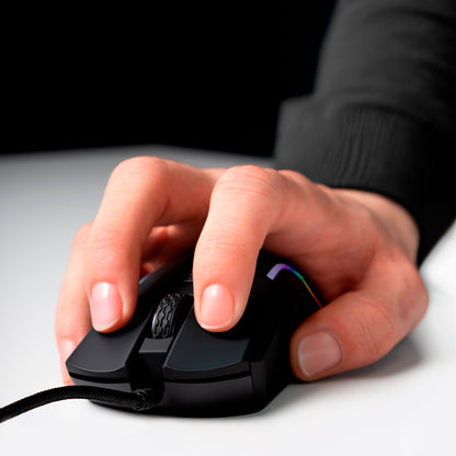 Gamingmus med kabel USB Proove Assembler, RGB, 12400DPI, Svart CMAS00000101