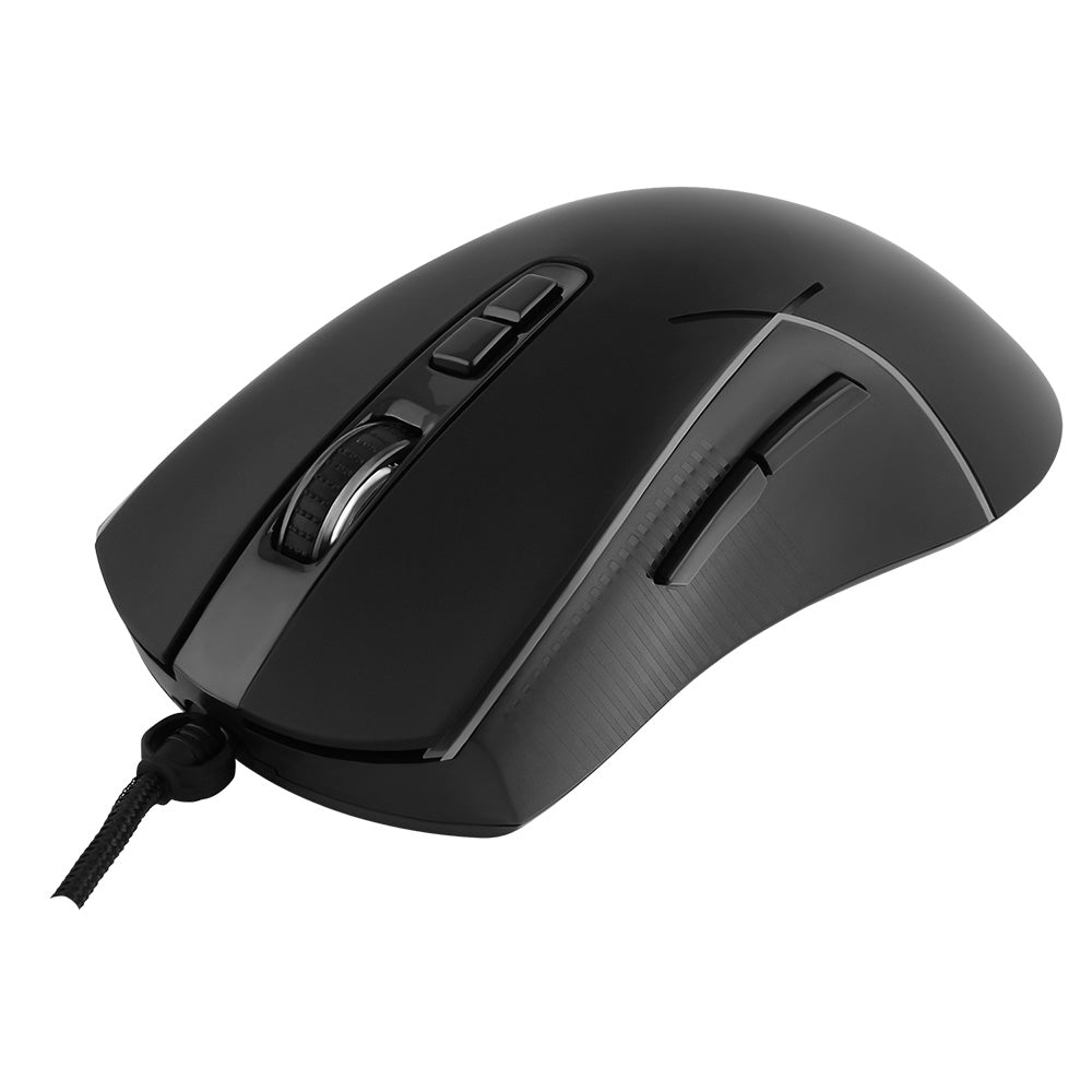 Gamingmus med kabel USB Proove Defiant, RGB, 7200DPI, Svart CMDE00000102