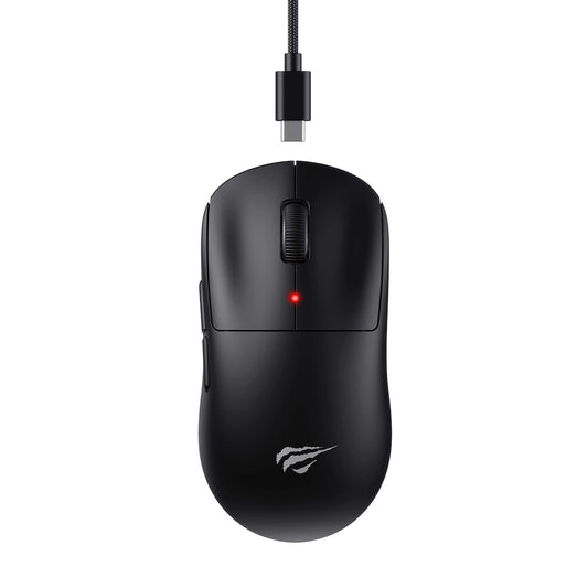 Trådløs Gamingmus HAVIT MS970WB Pro, 800DPI - 12000DPI, BT / Wi-Fi / Kablet, Svart