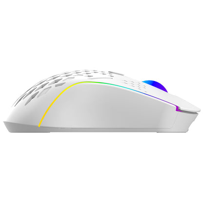 Trådløs Gamingmus Proove Buzz, RGB, 800DPI - 4800DPI, Hvit WMBU00022402