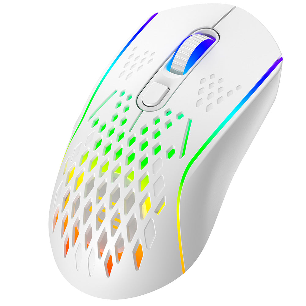 Trådløs Gamingmus Proove Buzz, RGB, 800DPI - 4800DPI, Hvit WMBU00022402