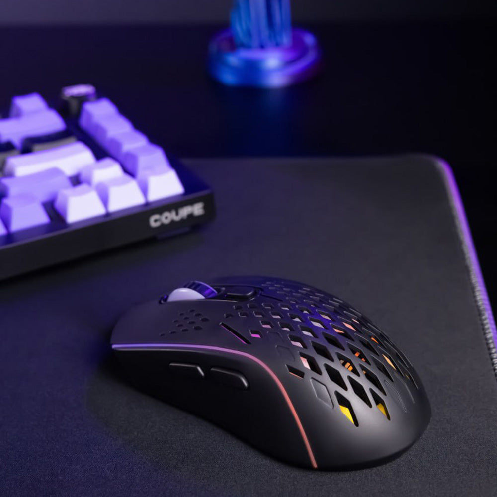 Trådløs Gamingmus Proove Buzz, RGB, 800DPI - 4800DPI, Hvit WMBU00022402