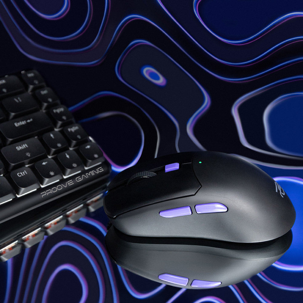 Gamingmus Trådløs Proove Everon, 800DPI - 10000DPI, Hvit WMEV00022002