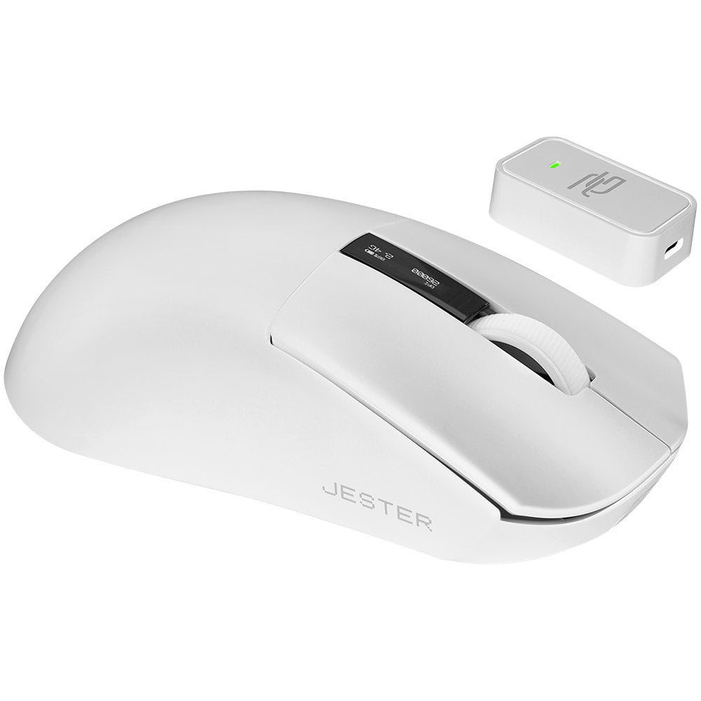 Trådløs Gamingmus Proove Jester, 800DPI - 26000DPI, OLED-skjerm, Hvit WMJS00022002