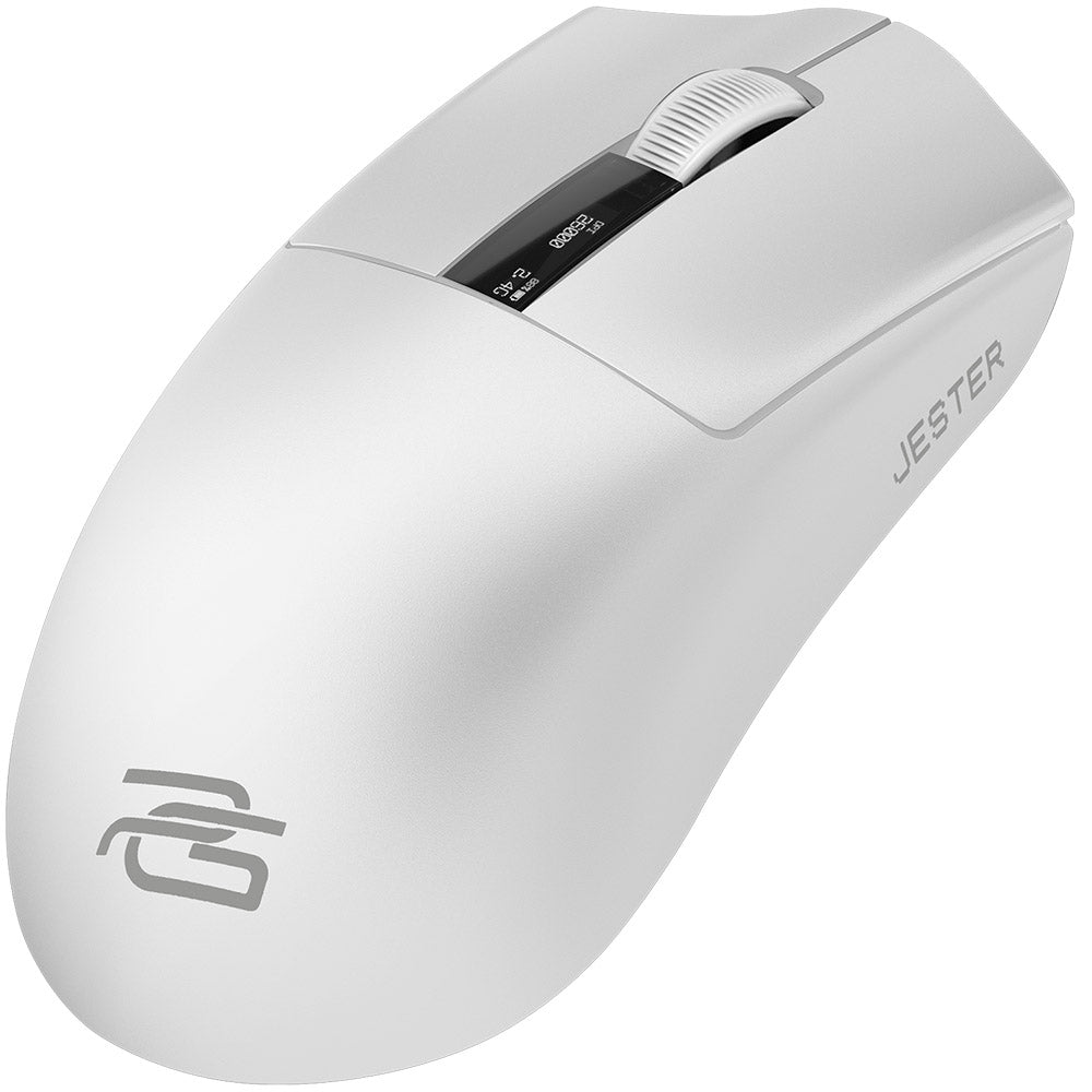 Trådløs Gamingmus Proove Jester, 800DPI - 26000DPI, OLED-skjerm, Hvit WMJS00022002