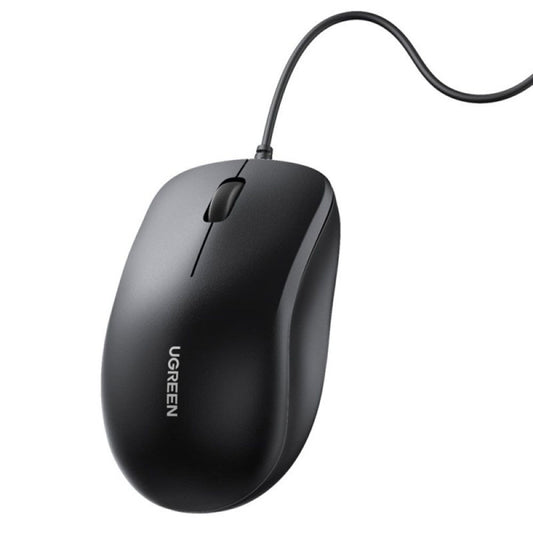 Mouse Wired USB UGREEN MU007, 1200DPI, 1.5m, Svart
